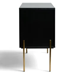 Sideboard 'Frölunda' - Svart/Guld