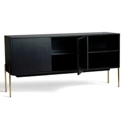 Sideboard 'Frölunda' - Svart/Mässing