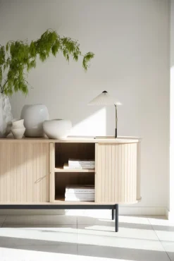 Sideboard 'Haddington' - Vitpigmenterad/Svart