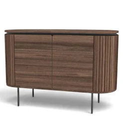 Sideboard 'Kärra' - Valnöt/Svart