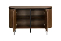 Sideboard 'Kärra' - Valnöt/Svart