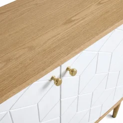 Sideboard 'Kumamoto' - Vit/Ek