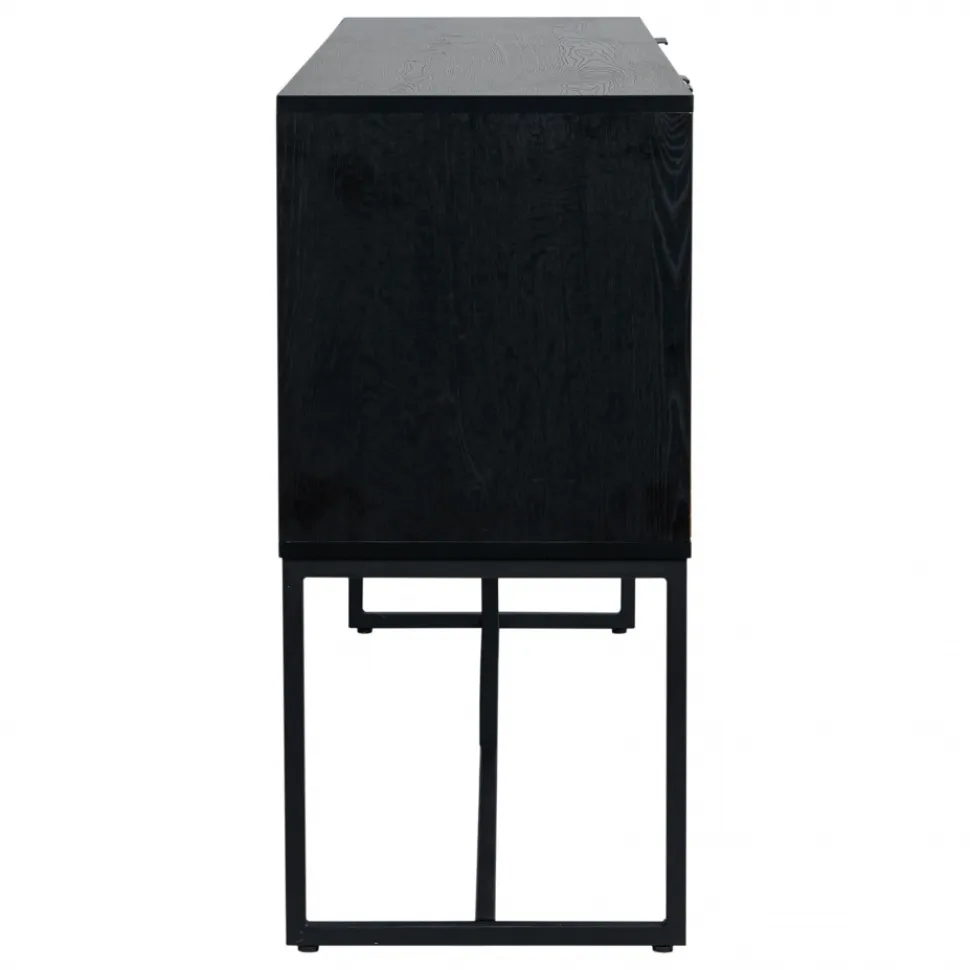 Sideboard 'Line' - Ek/Svart