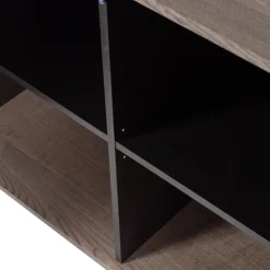 Sideboard ‘New Gravure’ 200 cm - Mörkbrun/Svart