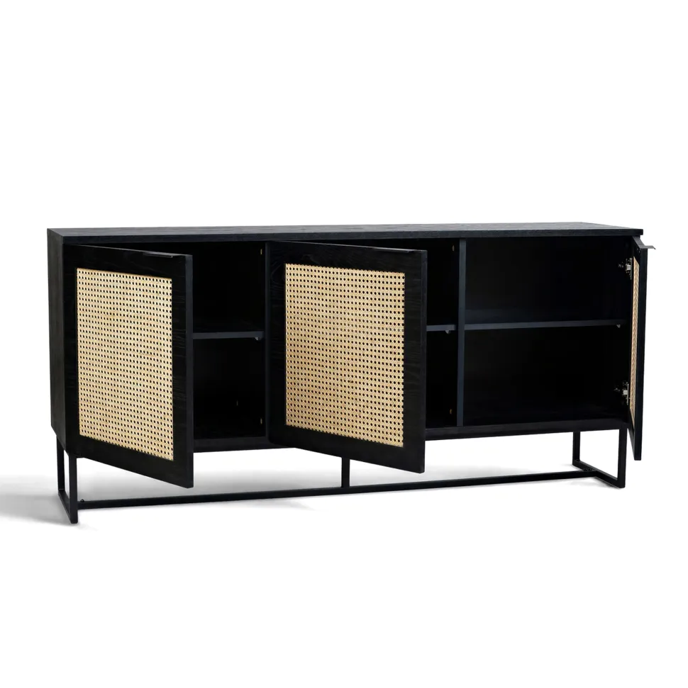 Sideboard 'Sailor' - Svart/Natur