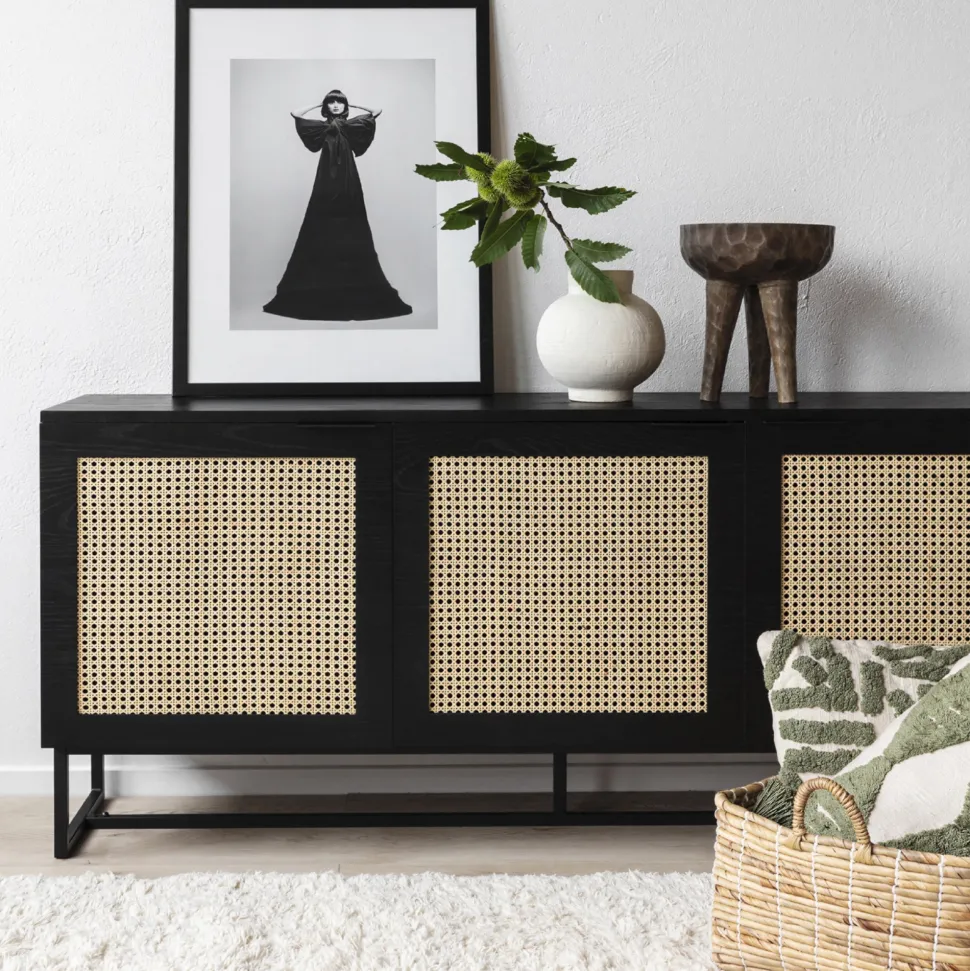 Sideboard 'Sailor' - Svart/Natur
