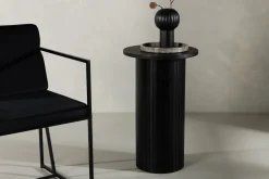 Sidobord 'Barkaby' 40cm - Svart