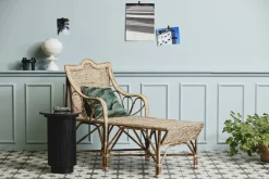 Sidobord 'Erie' Runt 40cm - Svart Marmor