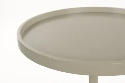 Sidobord 'Jason' Ø46 cm - Beige
