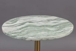 Sidobord 'Salerno' M - Mässing/Marmor