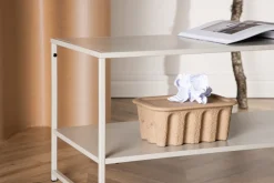 Sidobord 'Staal' - Beige