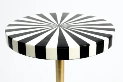 Sidobord 'Strike Lucky' - Svart/Vit