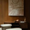 Sidobord 'Veda' 35cm - Beige