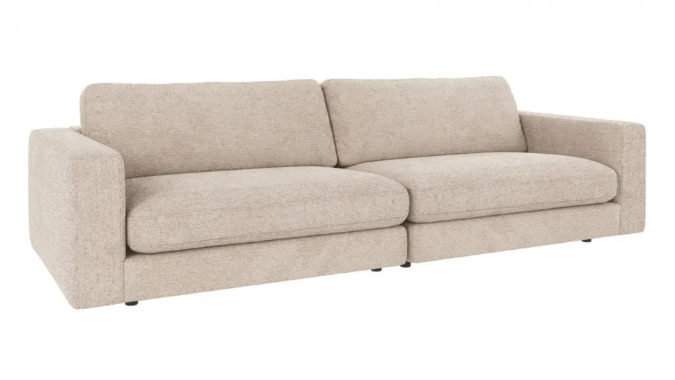 3-Sitssoffa 'Duncan' - Ljusgrå