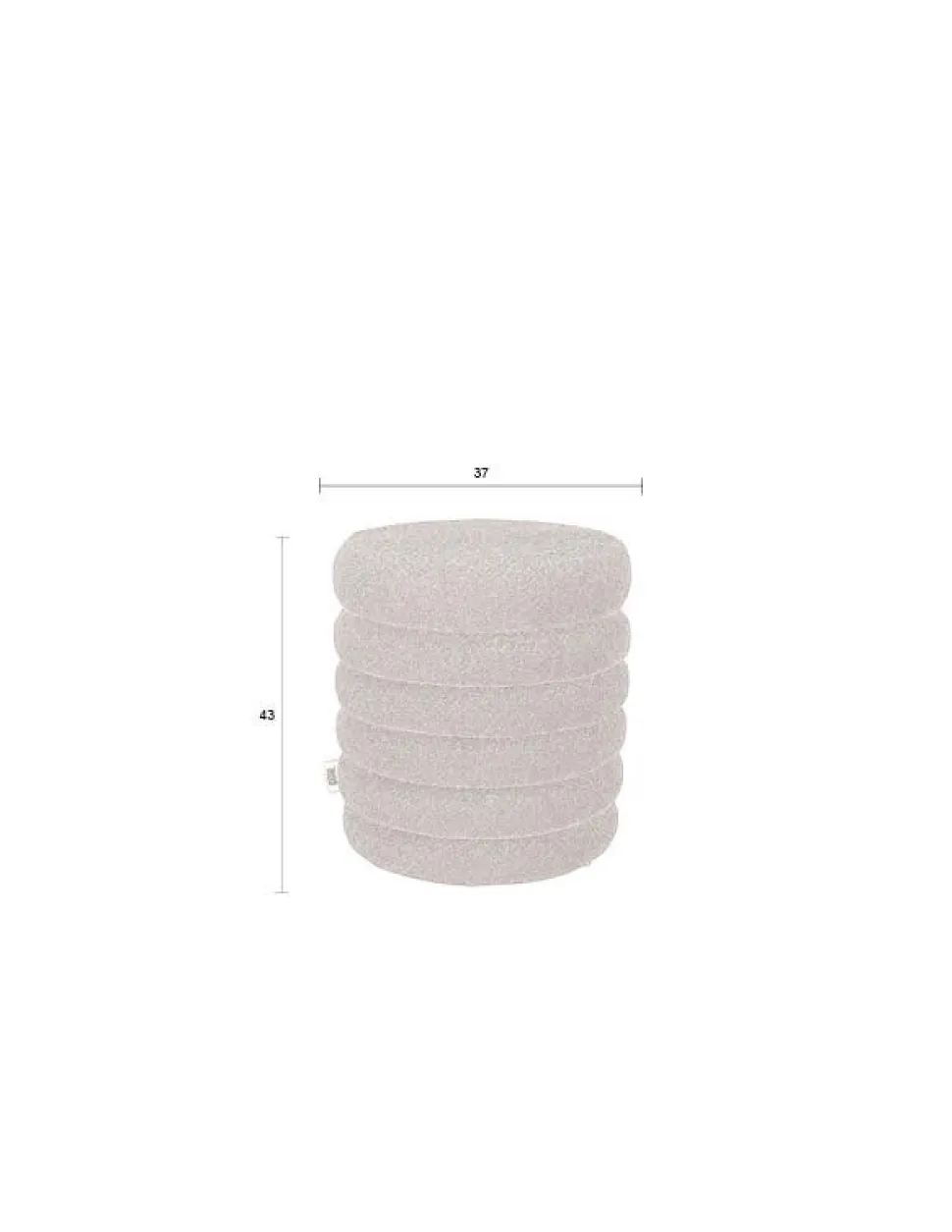 Sittpuff 'Fern' - Beige