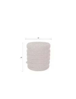 Sittpuff 'Fern' - Brun/Svart