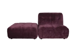 Soffa 'Giada' 1-sits - Plommon