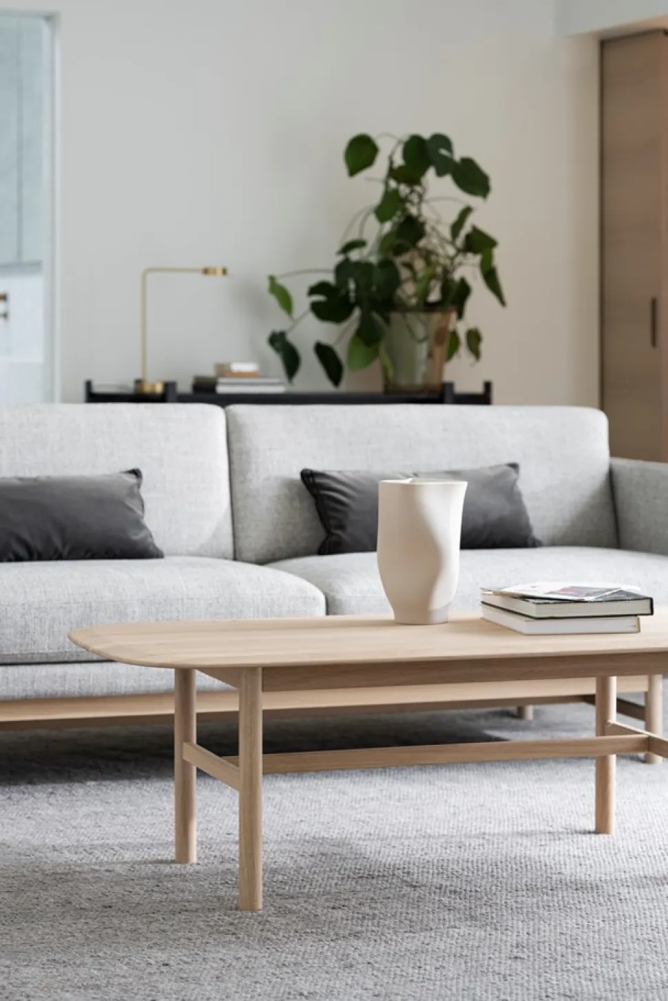Soffa 'Hammond' 2-sits - Grå/Natur