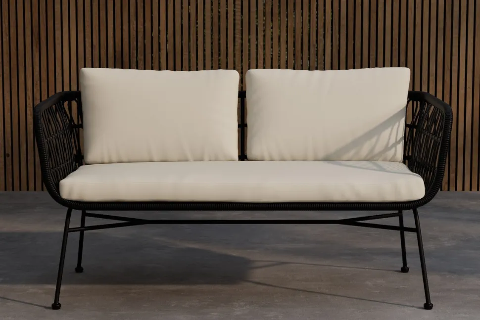 Soffa 'Isola' - Svart/beige