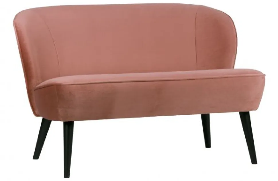 Soffa 'Sara' - Rosa/Sammet