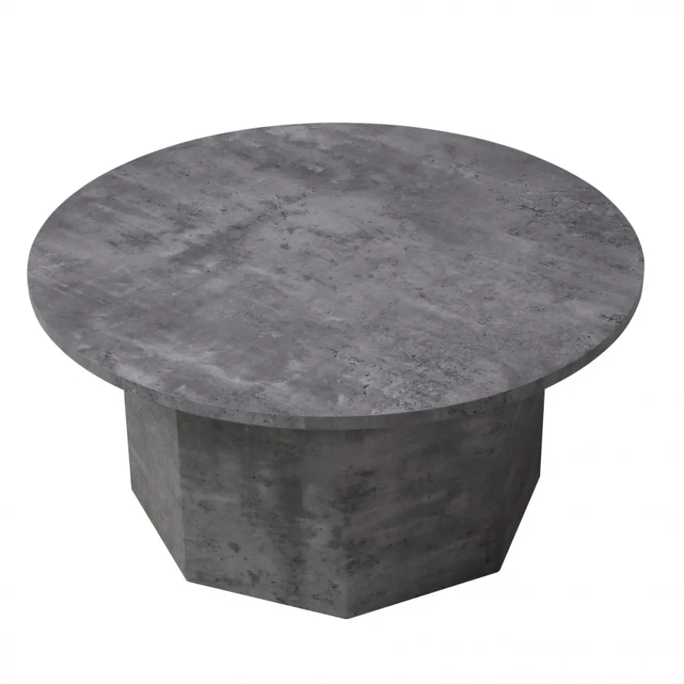 Soffbord 'Bilbao' Runt 80cm - Grå