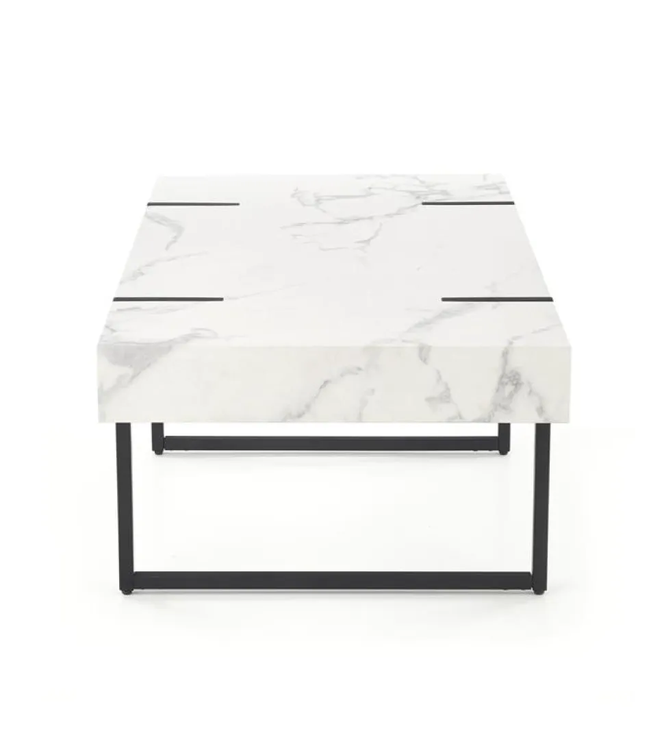 Soffbord 'Blanca' - Vit marmor