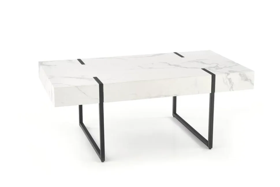 Soffbord 'Blanca' - Vit marmor