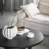 Soffbord 'Boxford' Runt 110cm - Svart ek