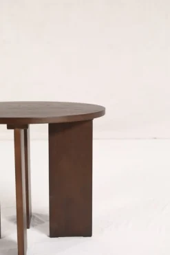 Soffbord 'Créme' Runt 55 cm - Valnöt