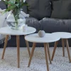 Soffbord 'Dalby' 3 delar - Vit