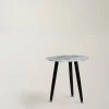 Soffbord 'Marbleous' - Vit/Svart
