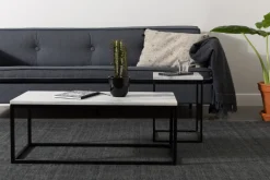Soffbord 'Marble Power' - Svart/Marmor