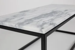 Soffbord 'Marble Power' - Svart/Marmor