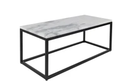 Soffbord 'Marble Power' - Svart/Marmor