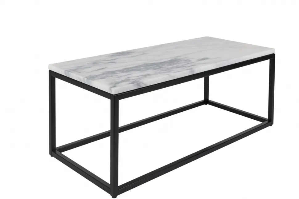 Soffbord 'Marble Power' - Svart/Marmor