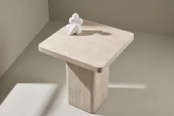 Soffbord 'Qvart' 50x50cm - Beige