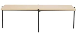 Soffbord 'Shelton' 145x60cm - Vitpigmenterad ek