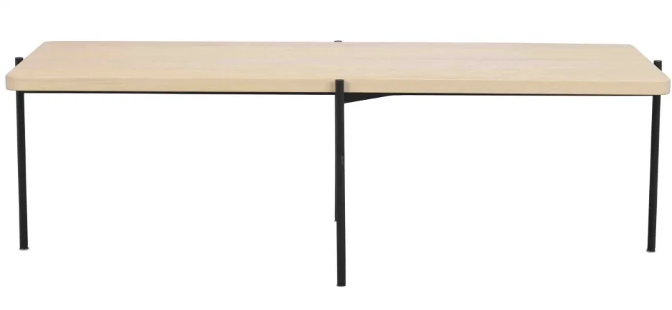 Soffbord 'Shelton' 145x60cm - Vitpigmenterad ek