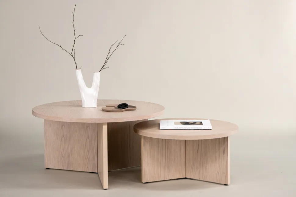 Soffbord 'Smögen' Runt 85cm - Natur