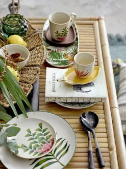 Soffbord/Trädgårdsbänk 'Bambu' - Natur