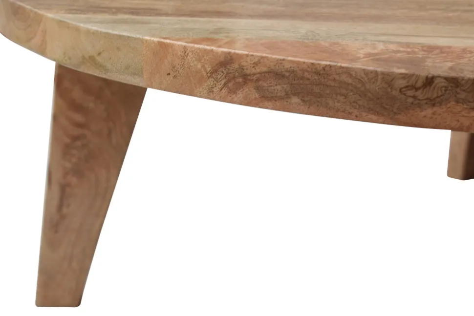 Soffbord 'Vintage' Runt 50cm - Natur