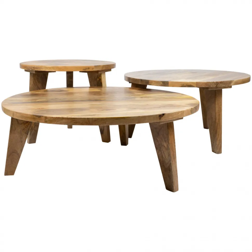 Soffbord 'Vintage' Runt 50cm - Natur