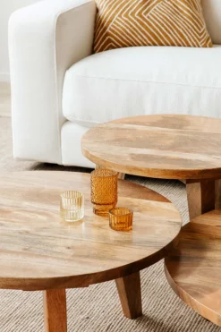 Soffbord 'Vintage' Runt 50cm - Natur