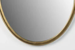 Spegel 'Matz' Oval - Antik mässing