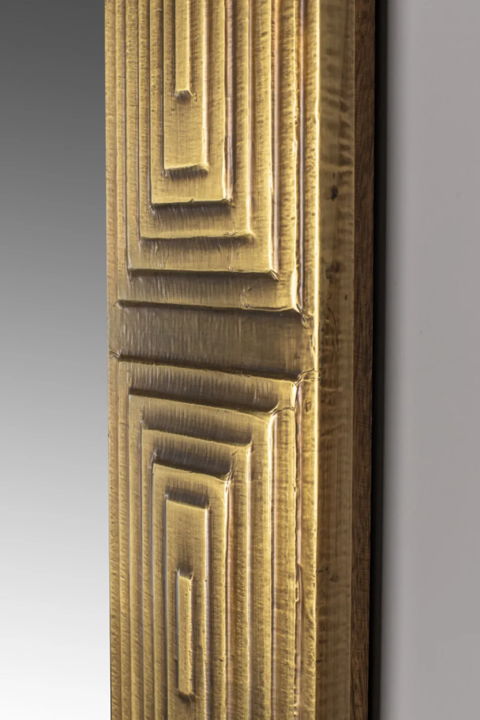 Spegel 'Volan' 110x70cm - Mässing