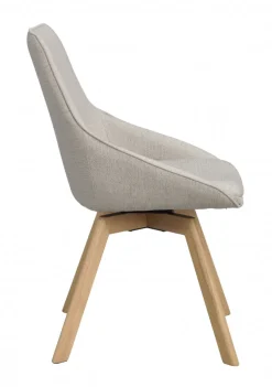 Stol 'Alison' - Beige/ek