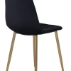 Stol 'Eidsberg' - Svart/Mässing