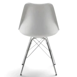 Stol 'Eris' - Vit/Silver