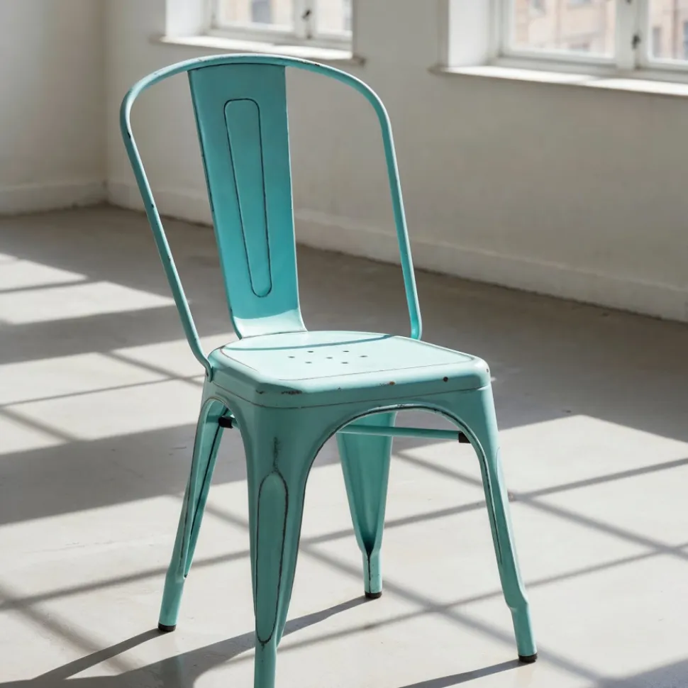 Stol 'Montmartre' - Vintage turkos