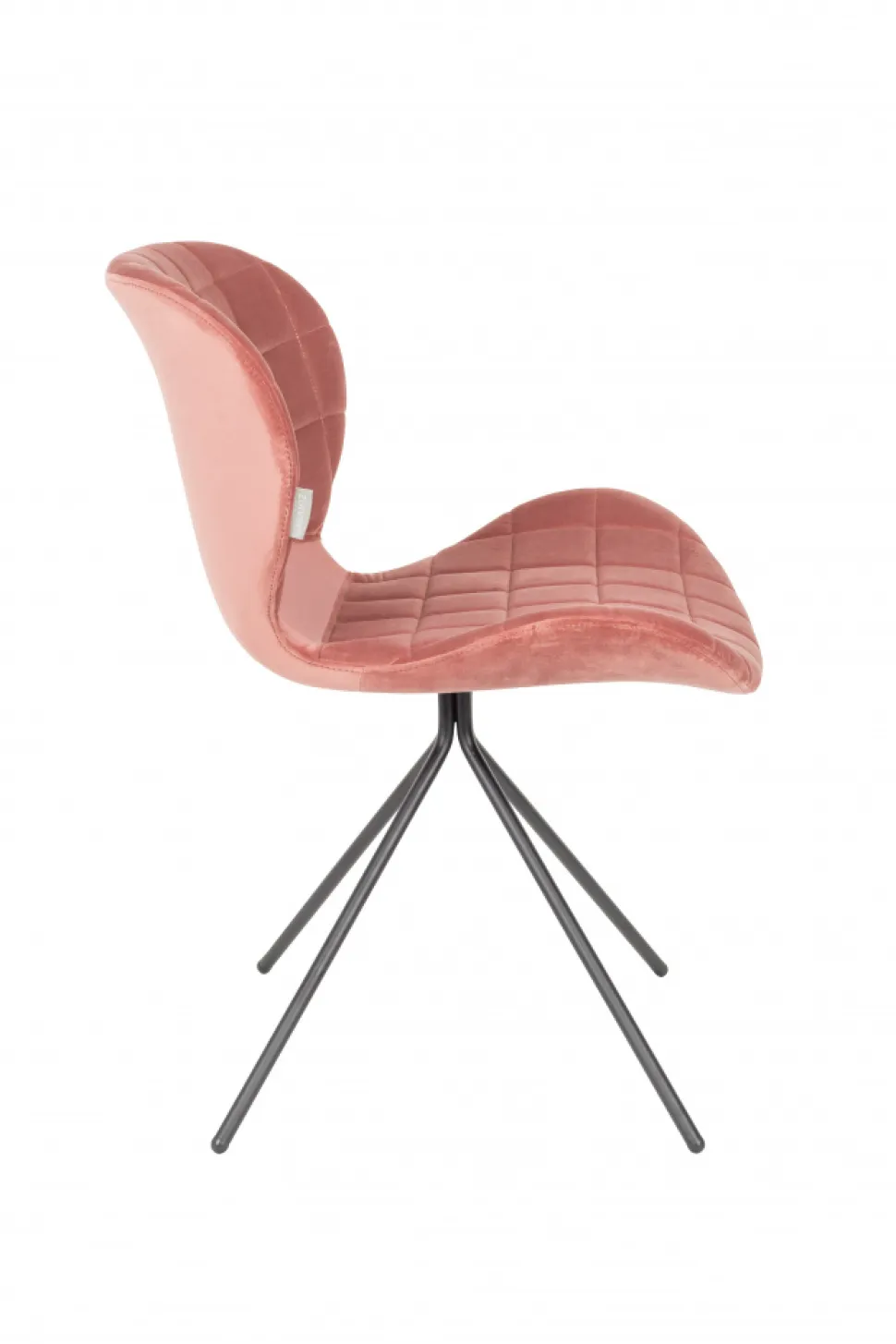 Stol 'Omg' - Sammet/Rosa